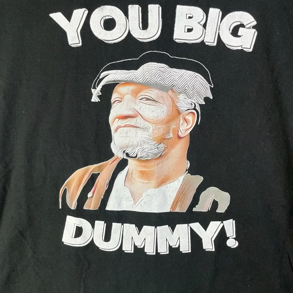 Sanford and Son Fred Sanford You Big Dummy Graphic T-Shirt Men's XL Black